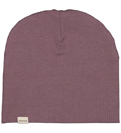 MarMar Beanie - Rib - Modal - Plum Shadow