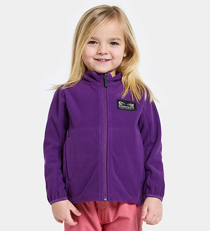 Didriksons Fleecejacka - Muskotnöt - Royal Purple