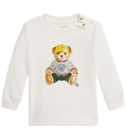 Polo Ralph Lauren Blússa - Madison - Hvítt M. Bangsi
