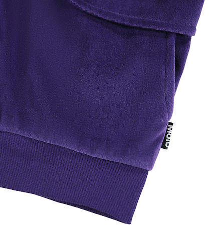 Molo Cardigan velúr - Malika - Space Purple