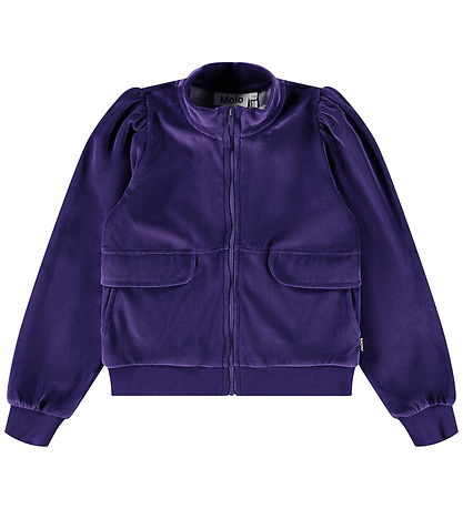Molo Cardigan velúr - Malika - Space Purple