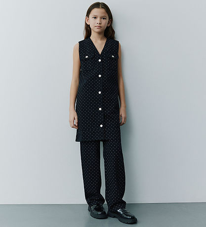 Sofie Schnoor Kleid - Denim - Käfer - Schwarz m. Punkte