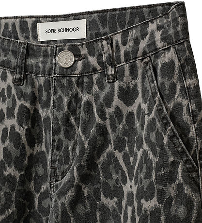 Sofie Schnoor Gallabuxur - Gallaefni - Sienna - Grey Leopard