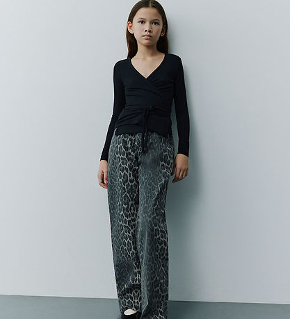 Sofie Schnoor Gallabuxur - Gallaefni - Sienna - Grey Leopard