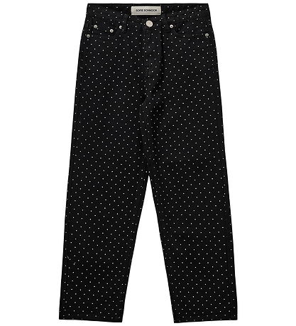 Sofie Schnoor Jeans - Denim - Black w. Dots