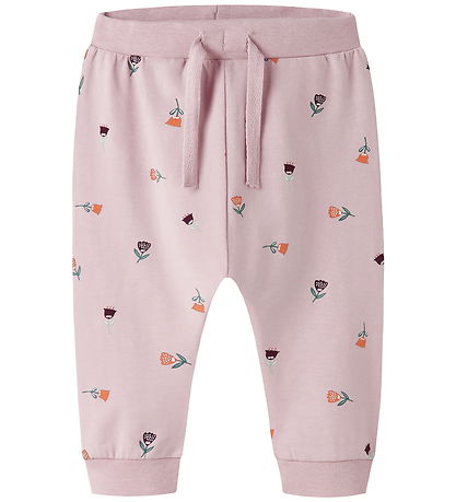 Name It Trousers - NbfVandora - Burnished Lilac/Flowers