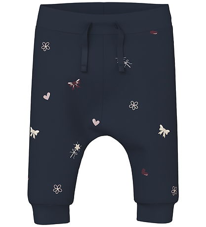 Name It Trousers - NbfVandora - Navy Blazer/Flowers Duck Hearts
