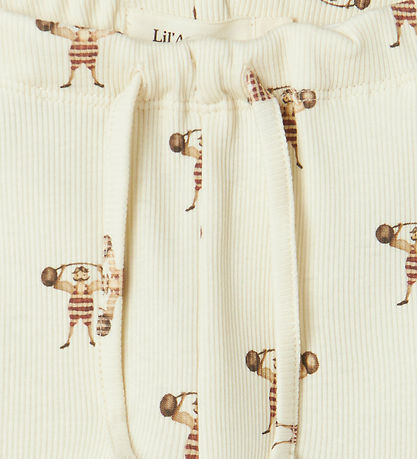 Lil' Atelier Byxor - Rib - NbmLavo - Turtledove/Strong Mån