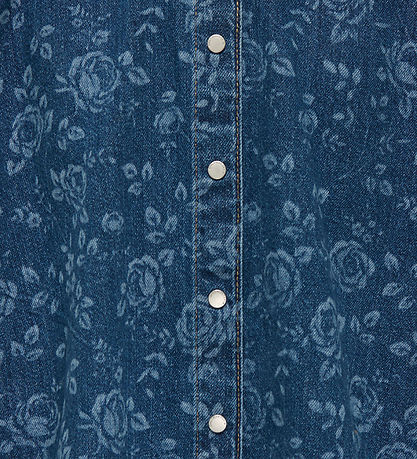 Kids Only Jeansjacka - KogGrace - Medium+ Blue Denim/Rose