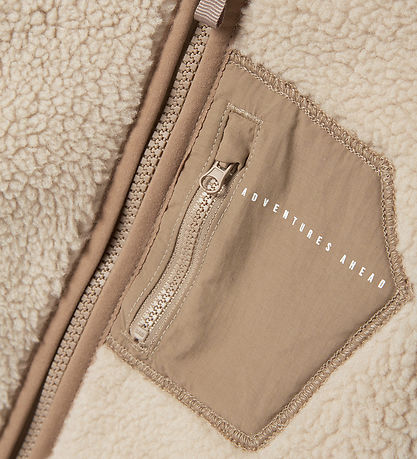 Name It Fleece Jacket - NmnMattia - Moonbeam/Savannah Tan