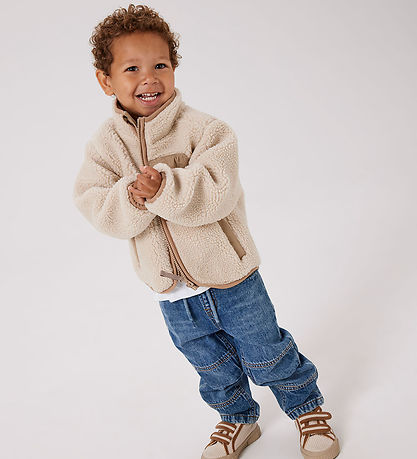 Name It Fleece Jacket - NmnMattia - Moonbeam/Savannah Tan