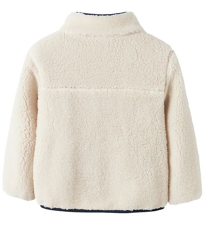 Name It Fleece Jacket - NmnMattia - Moonbeam/Dark Sapphire