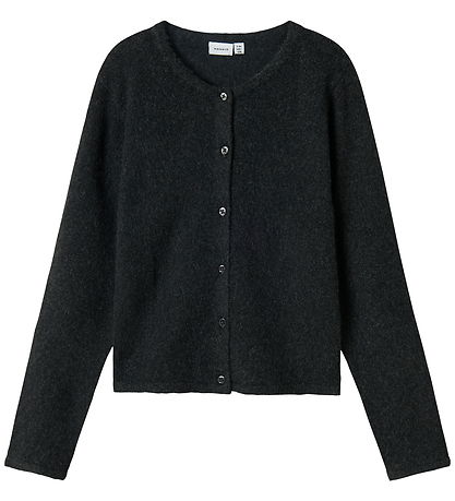 Name It Cardigan - Prjónað - NkfSaluna - Dark Grey Melange