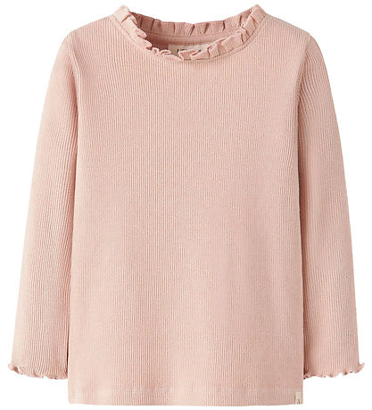 Lil' Atelier Blússa - Rib - NmfNora - Cameo Rose M. Mynsturprjón