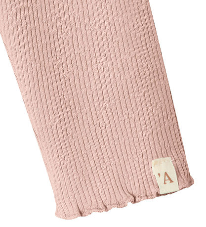 Lil' Atelier Leggings - Rib - NbfNora - Cameo Rose M. Mynsturprj