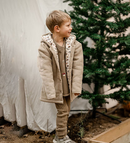 Hanevild Jacket - Corduroy - Mushroom - Coriander