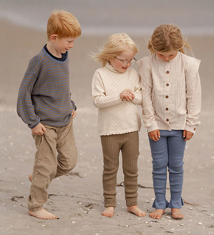 Hanevild Leggings - Knitted - Rib - Heather - Coriander