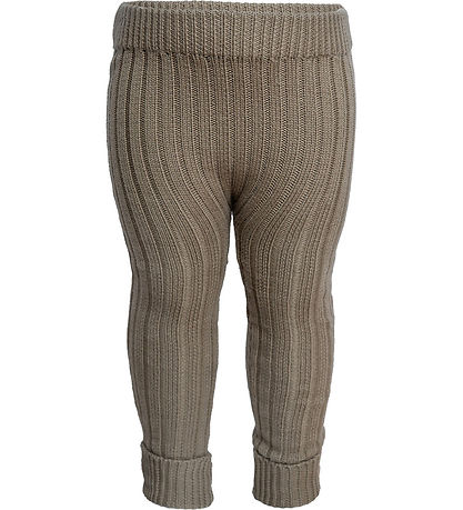 Hanevild Leggings - Knitted - Rib - Heather - Coriander