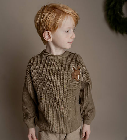 Hanevild Blouse - Knitted - Leek - Coriander