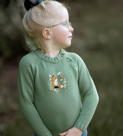 Hanevild Bluse - Strick - Linus - Schiefer Green