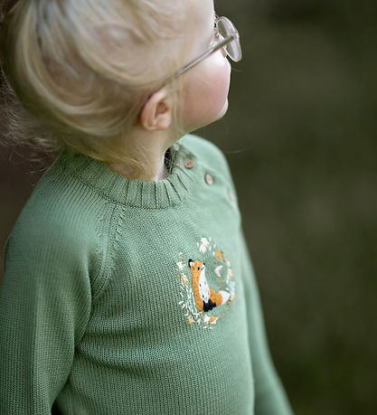Hanevild Bluse - Strick - Linus - Schiefer Green