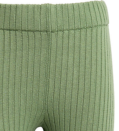 Hanevild Byxor - Stickad - Rib - Tilde - Skiffer Green