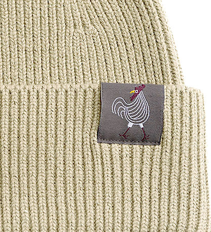 Hanevild Beanie - Knitted - Rib - Crockery