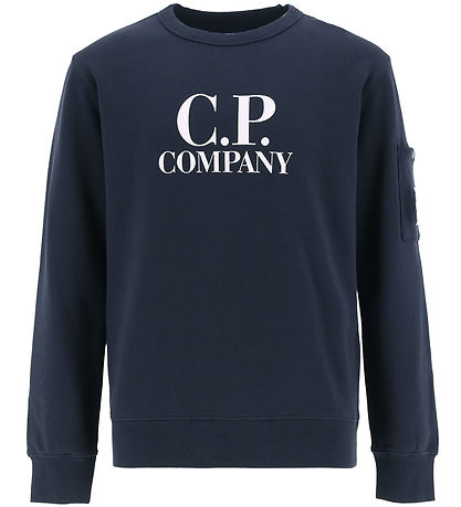 C.P. Company Sweatshirt - Total Eclipse Blue w. White