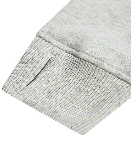 Abercrombie & Fitch Kapuzenpullover - Hellgrau-Meliert m. Print