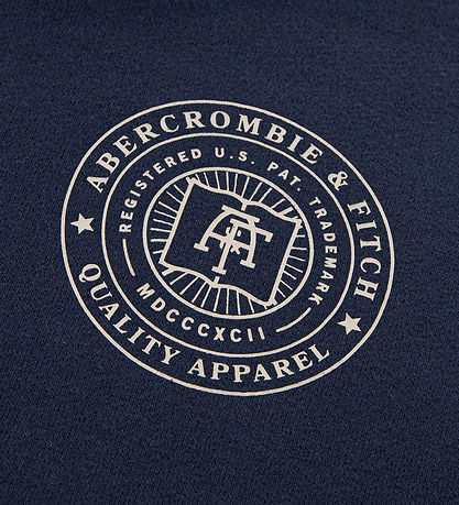 Abercrombie & Fitch Kapuzenpullover - Navy Blazer m. Print