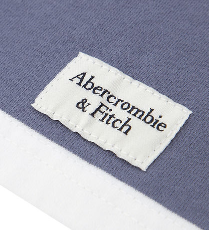 Abercrombie & Fitch pólóskyrta - Vintage Indigo/Hvít