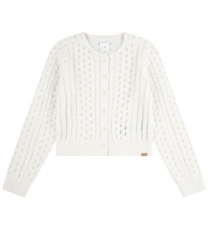 Abercrombie & Fitch Cardigan - Knitted - Jet Stream w. Pointelle