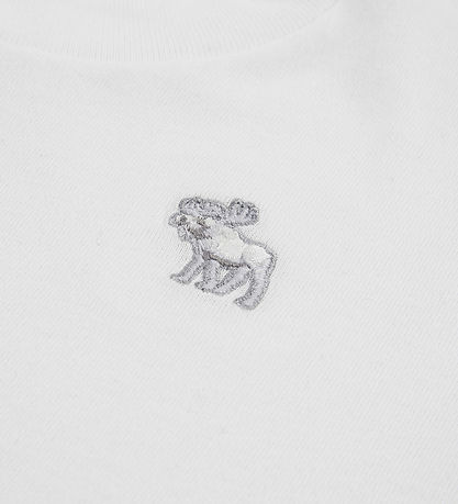 Abercrombie & Fitch Stuttermabolur - Bright White