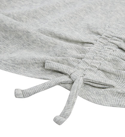 Abercrombie & Fitch Stuttermabolur - Rib - Ljósgráir tónar