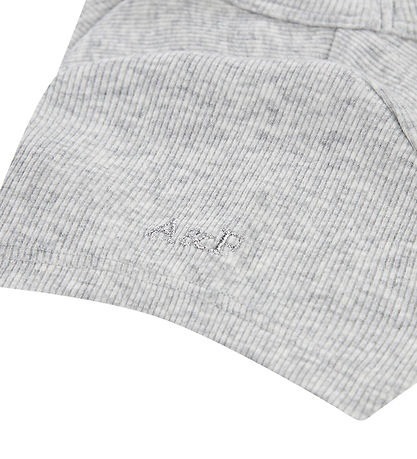 Abercrombie & Fitch Stuttermabolur - Rib - Ljósgráir tónar