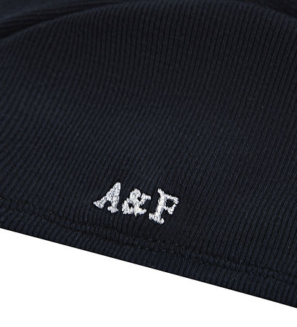 Abercrombie & Fitch Stuttermabolur - Rib - Anthracite