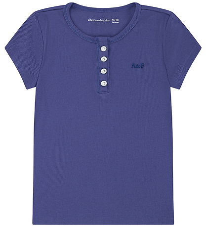 Abercrombie & Fitch Stuttermabolur - Rib - Skipstjóri Blue