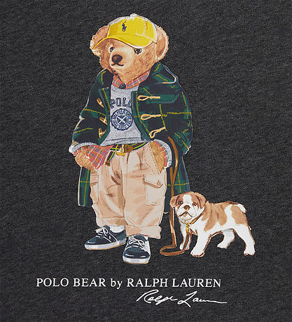 Polo Ralph Lauren Sweatshirt - Grey Melange w. Soft Toy