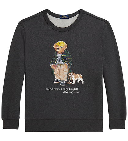 Polo Ralph Lauren Sweatshirt - Grey Melange w. Soft Toy