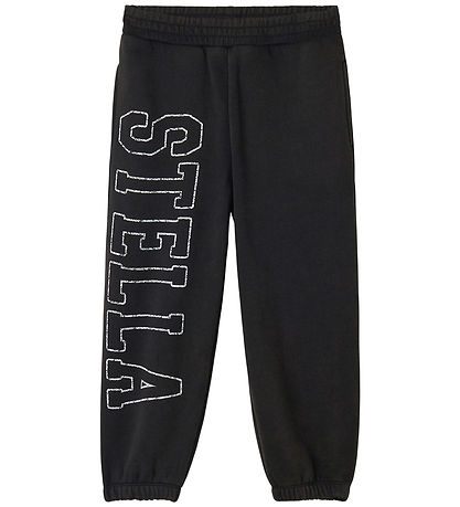 Stella McCartney Kids Sweatpants - Black w. White
