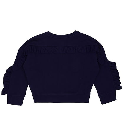 Stella McCartney Kids Sweatshirt - Navy w. Print/Ruffles