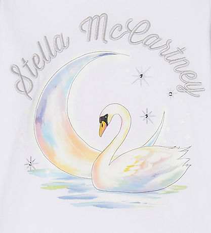 Stella McCartney Kids Bluse - Weiß m. Schwan