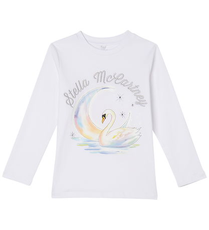 Stella McCartney Kids Bluse - Weiß m. Schwan