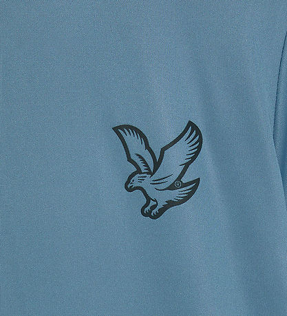 Lyle & Scott Stuttermabolur - Fótbolti - Ocean Sky