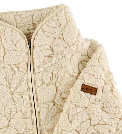 Roxy Fleece Jacket - Blurry Cloud - Parchment
