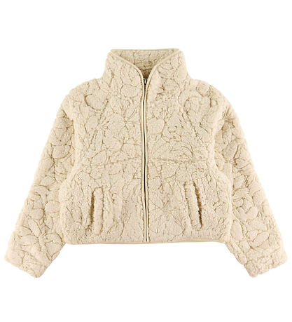 Roxy Fleece Jacket - Blurry Cloud - Parchment