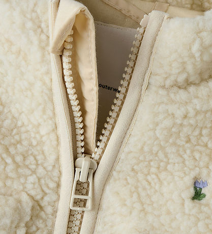 Name It Fleece Jacket - Teddy - NbfMagot - Fog/Flower
