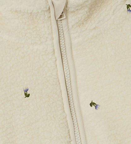 Name It Fleece Jacket - Teddy - NmnMagot - Fog/Flower