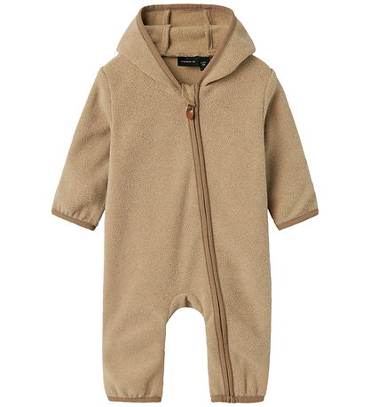 Name It Fleecedress - NbnMeeko - Tømmerulv m. Ører