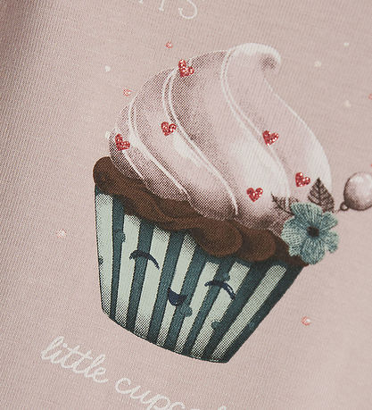 Name It Bodysuit l/s - NbfNucake - Burnished Lilac w. Print
